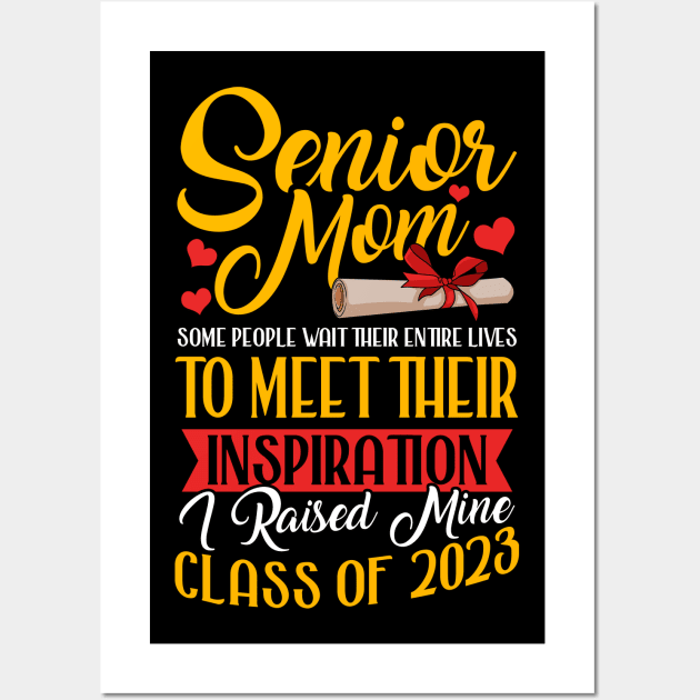 Senior Mom. Senior 2023. Class of 2023 Graduate. Wall Art by KsuAnn